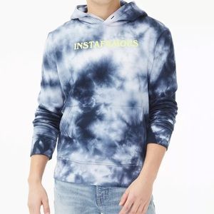 Instafamous Tie Dye Geaphic Hoodie